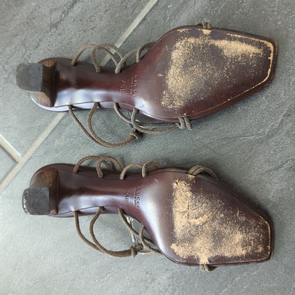 Gucci Abalone shell square toed heels - Picture 7 of 8